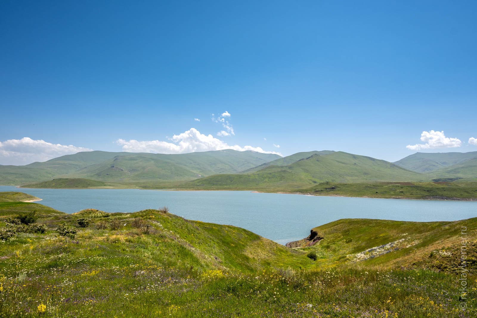 Спандарянское водохранилище. Вид сверху